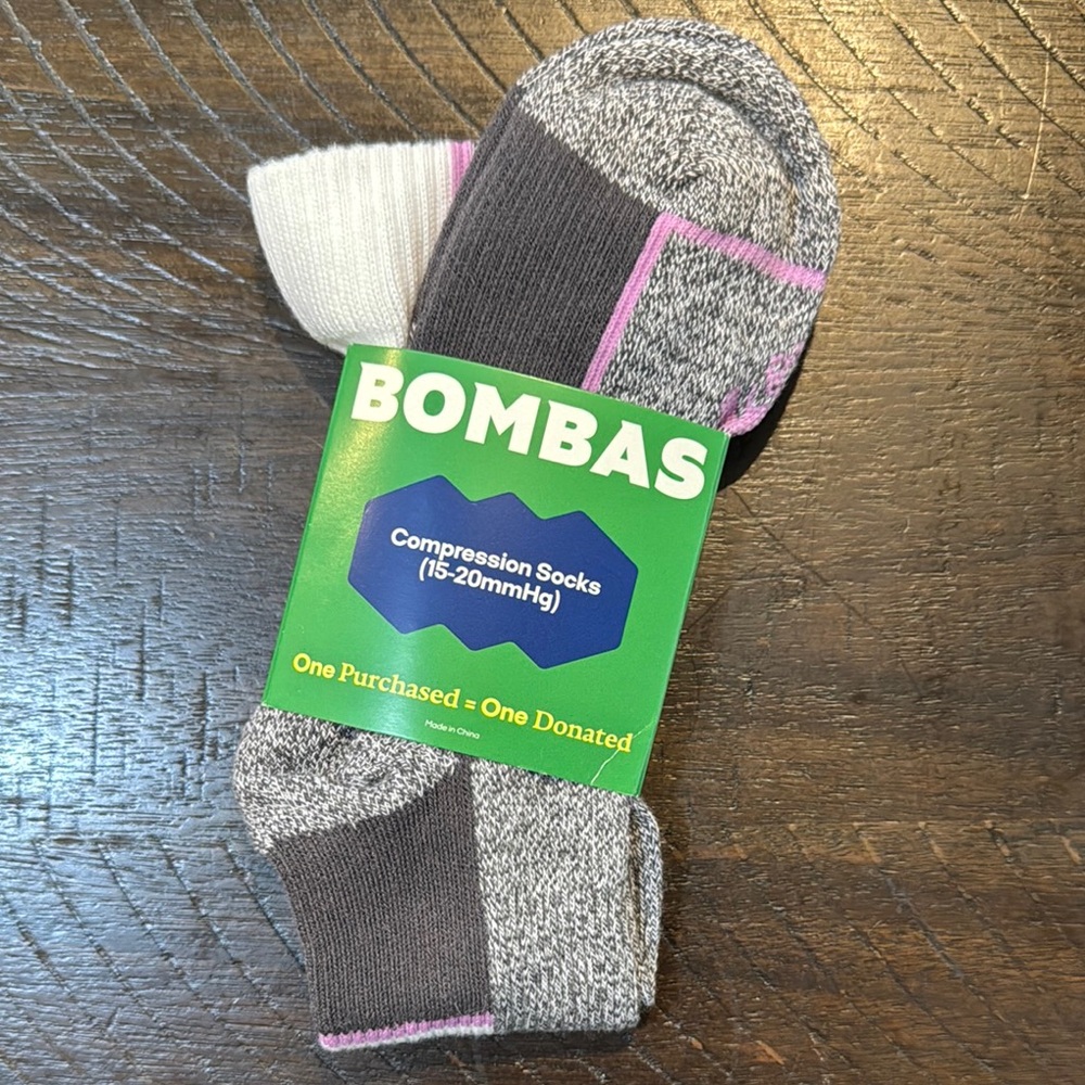 Bombas Gray Compression Socks
